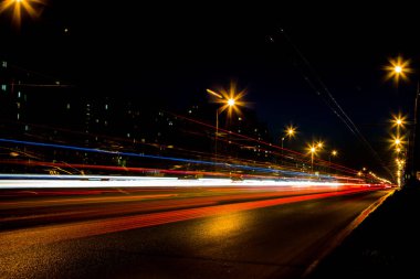 Gece şehir ışıkları
