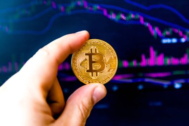 cryptocurrency el fiyat grafik arka planı