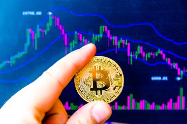 cryptocurrency el fiyat grafik arka planı