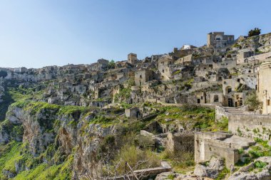 Güzel eski hayalet kasaba, Matera (Sassi di Matera) beau