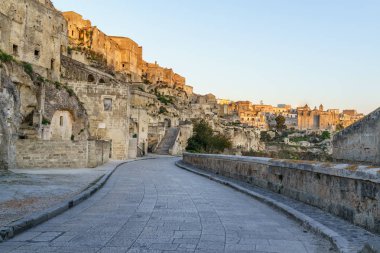 Güzel eski hayalet kasaba, Matera (Sassi di Matera) beau
