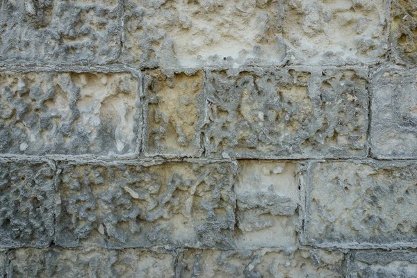 Ancient aged stone tiled texture as wall with copy space — Stock Photo, Image