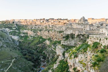 eski hayalet kasaba Matera (Sassi di Matera) yansıtmak için re