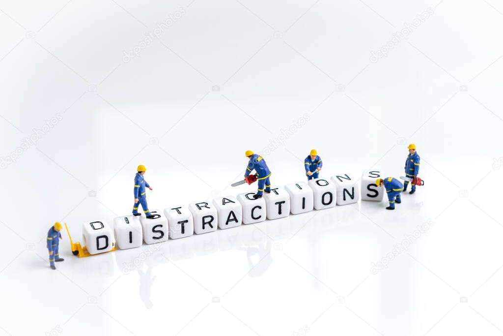 Eliminate distractions that draw attention to losing focus conce