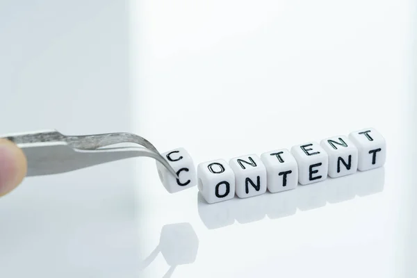 Content is king in advertising and marketing concept, hand holdi