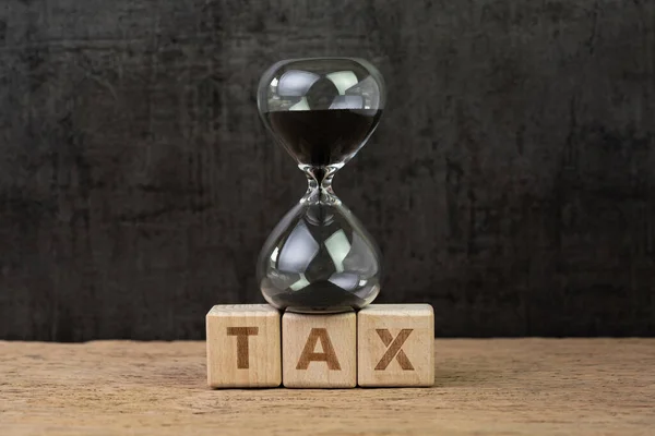 Vergi Zamanı Vergi Günü Vergilendirme Zamanlayıcısı Konsepti Için Geri Sayım — Stok fotoğraf