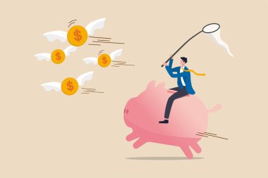 Yatırımcı borsa yatırımına geri dönüyor finansal krizde, ekonomik çöküşte para kaybı veya verim konsepti arayışı, yatırımcı pembe domuzcuk bankasına biniyor uçan para yakalıyor.