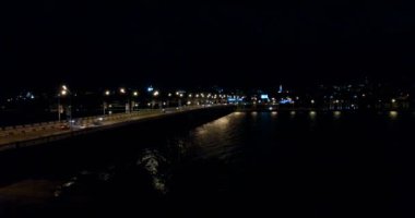 Gece ışıkları köprü makine