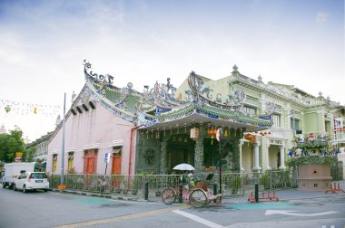 Yap Kongsi Temple, a Chinese temple, which is located in Armenian   Street, George Town, Penang, Malaysia. clipart