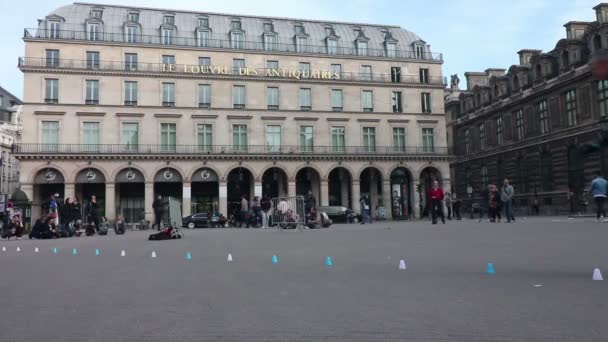 Place Du Palais Royal In Paris On March 12 2017 Stock Video C Reelk 148393323