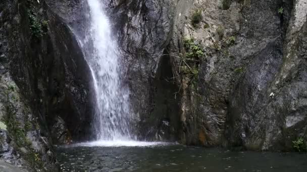 Agua que fluye a través de rocas — Vídeos de Stock