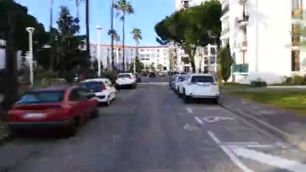 Hyperlapse samochód rejs w Perpignan, Moulin Vent na Luty 20, 2016 — Wideo stockowe