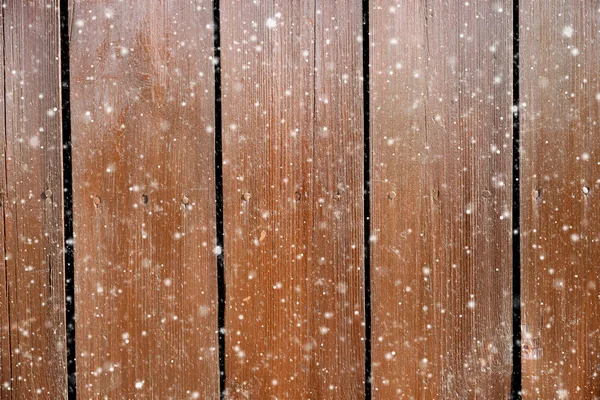 Boże Narodzenie drewniane tła z płatki śniegu — Zdjęcie stockowe