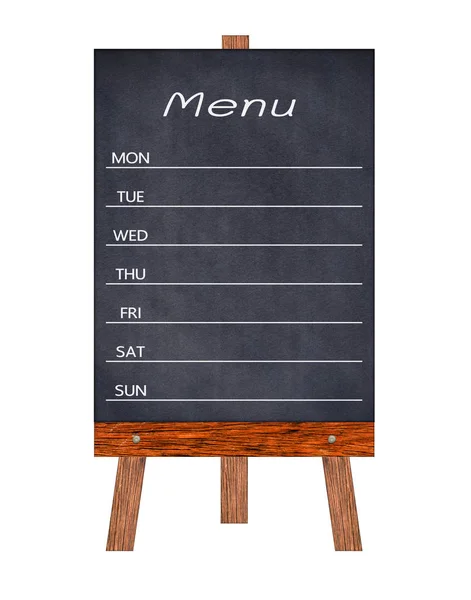 Panneau d'affichage de menu en bois . — Photo