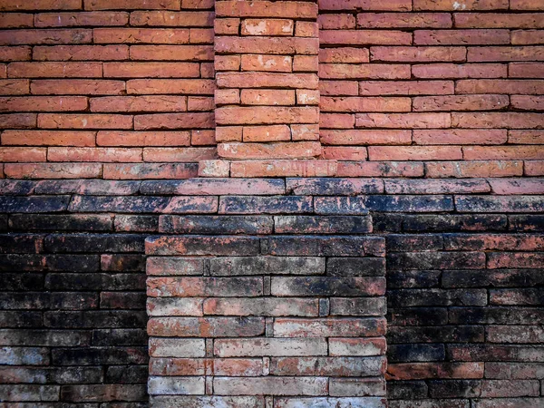 Hintergrund der alten Ziegelmauer. — Stockfoto