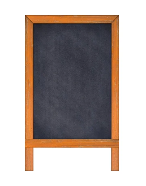 Verticale schoolbord, geïsoleerd op witte achtergrond. — Stockfoto