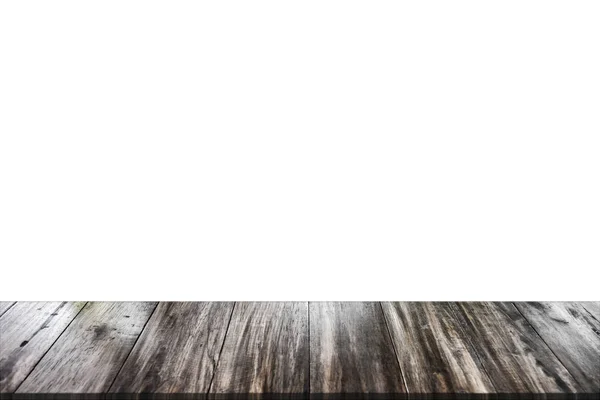 Puste drewniane Blat izolować na białym tle. — Zdjęcie stockowe