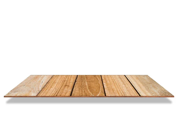 Полку для зберігання деревини вишуканий, ізольований на білому тлі . — стокове фото