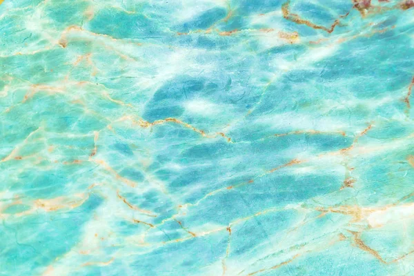 Ocean blue marble marble patterned texture background, Detailed real genuine marble from nature. — Stock Photo, Image