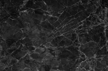 Zıt veining dolu Siyah Mermer doku.