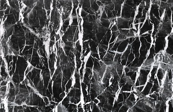 Czarny Marmur Tekstura Mnóstwem Kontrastujące Veining — Zdjęcie stockowe