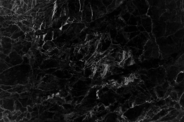 Black Marble Texture Shot Subtle White Veining Natural Pattern Backdrop — Stock Photo, Image