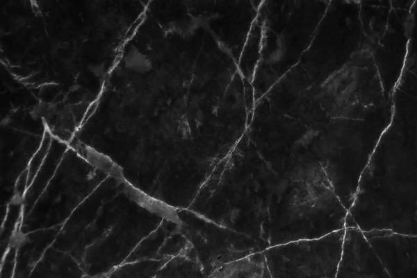 Textura de mármore preto tiro através com veios profundos brancos — Fotografia de Stock