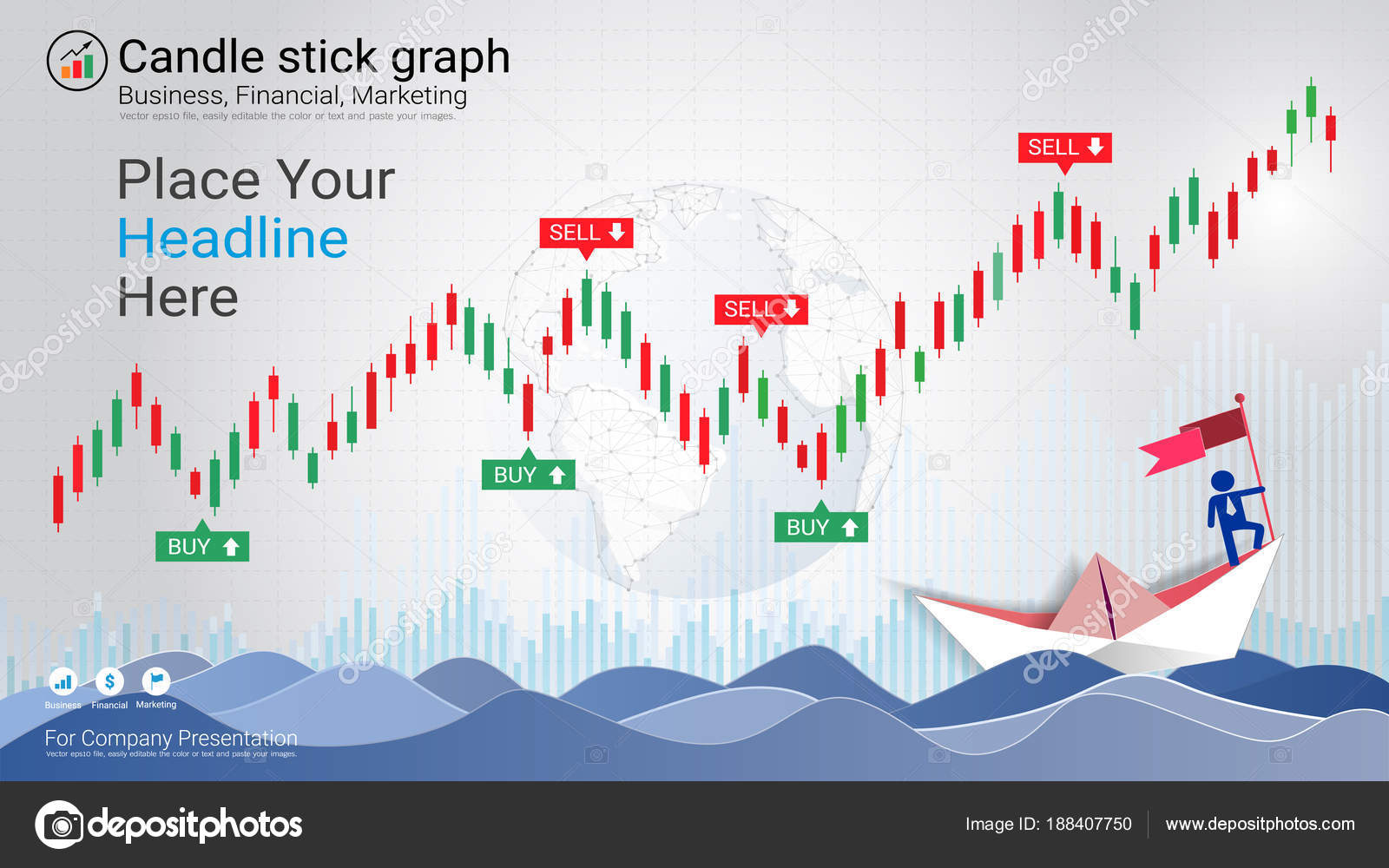 Forex Stock Market Investment Trading Concept Candlestick Pattern - 