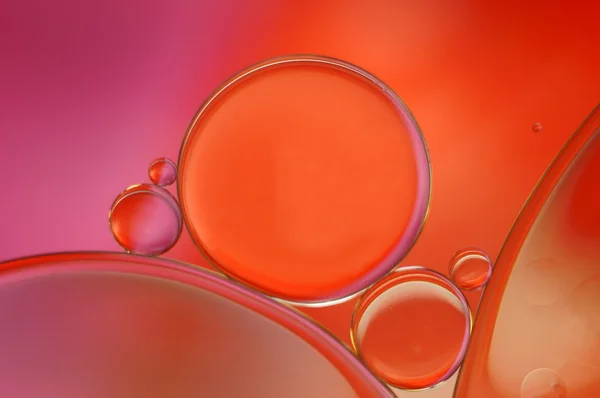 Aceite y agua - rojo y rosa (184 ) — Foto de Stock