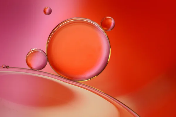 Oil and Water - red and pink (192) — Stock Photo, Image