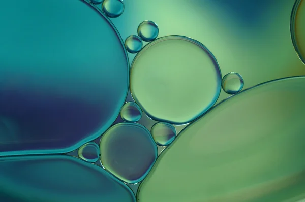 Oleju i wody - niebieski i zielony (349) — Zdjęcie stockowe