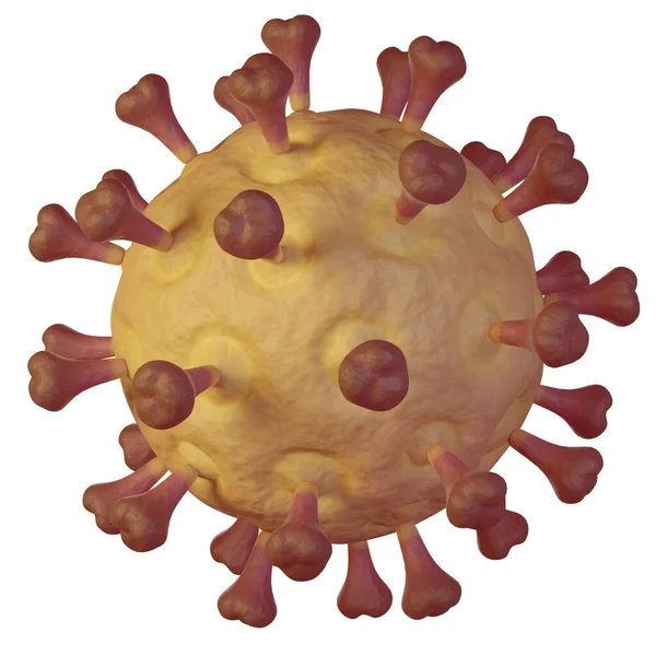 Geel Rood Virus Geïsoleerd — Stockfoto