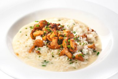 maydanoz ve parmesan risotto yabani mantar