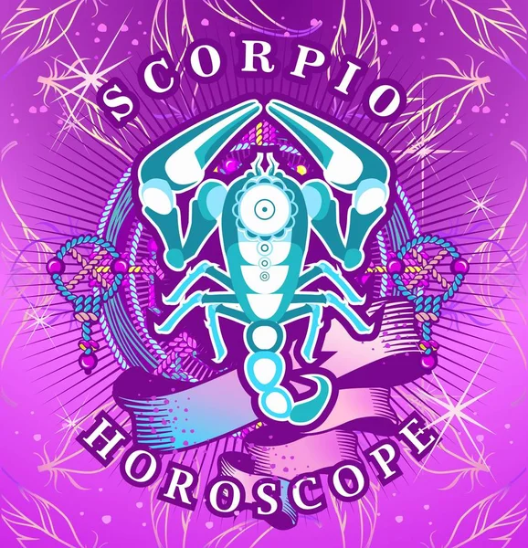 Scorpio zodiac sign — Stock Vector