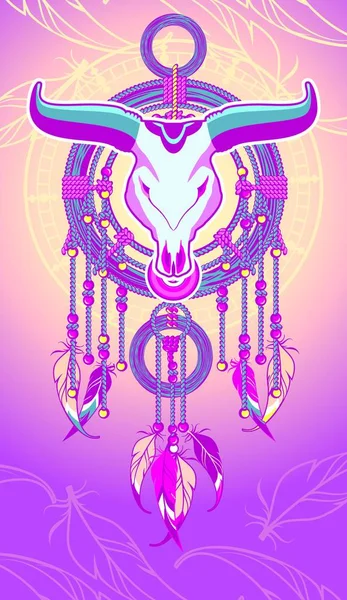 Vector Dreamcatcher asteca — Vetor de Stock