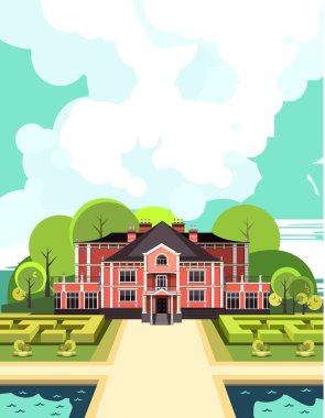 Antik manor vektör