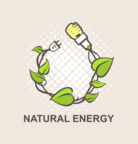 Vettore di energia verde — Vettoriale Stock