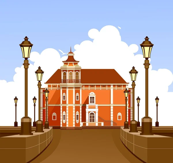 Oude manor vector — Stockvector