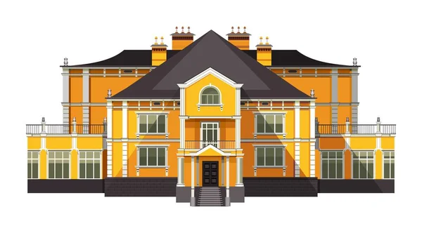 Huis geïsoleerd vector — Stockvector