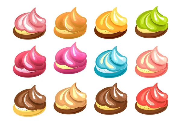 Set of meringue — Stock Vector