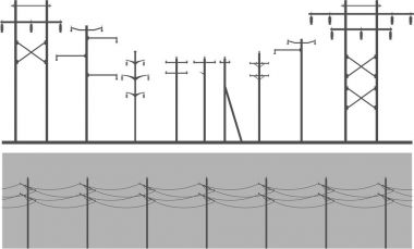 High Voltage Post clipart