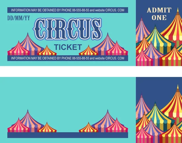 Retro circus ticket — Stockvector
