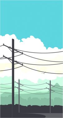 Elektrik hattı pilon
