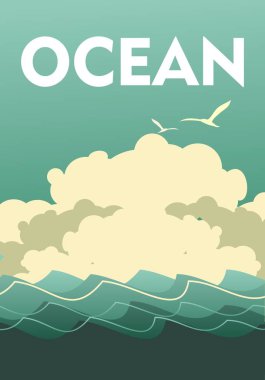 Okyanus VINTAGE poster