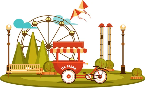 Park of entertainments — Stock Vector