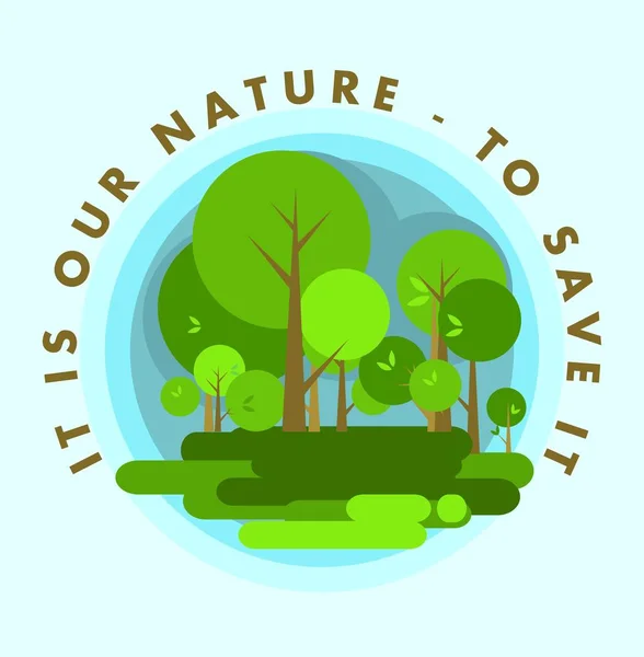 Naturaleza del medio ambiente — Vector de stock