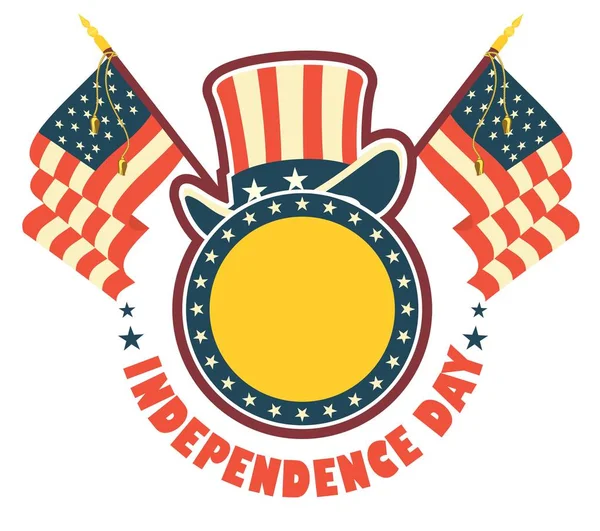 Insigne du jour de l'indépendance — Image vectorielle
