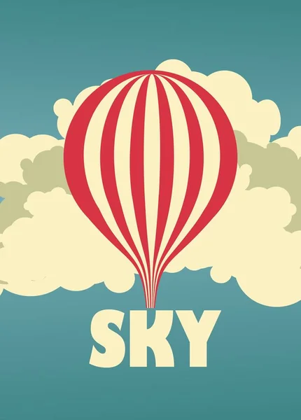 Sky vintage plakát — Stock Vector