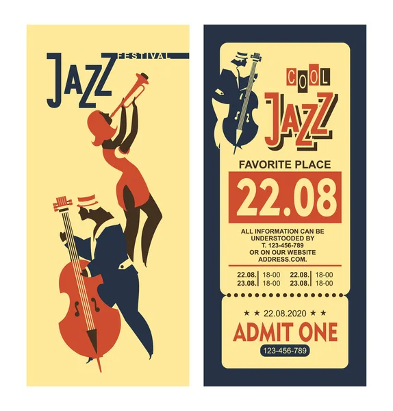 Jazz festival poster — Stock Vector
