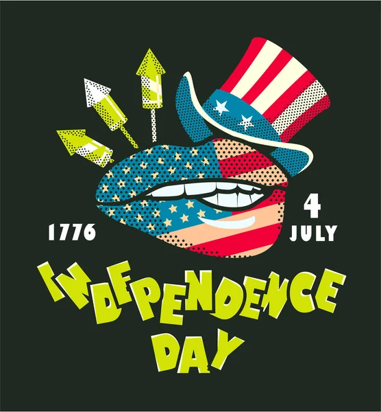 独立記念日アメリカ — ストックベクタ